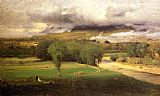 George Inness Canvas Paintings - Sacco Ford Conway Meadows